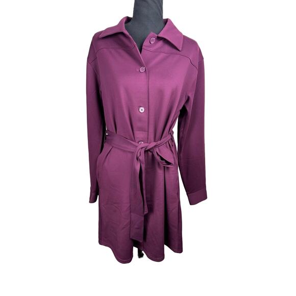 QVC BEAUTIFUL by Lawrence Zarian Regular Ponte Button-Front Jacket NWOT SIZE S - Picture 4 of 7